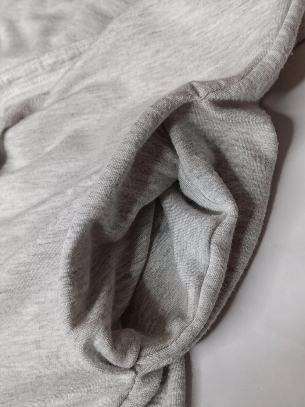 Athleta Purana Wrap Sweatshirt Large Gray Heather Ribbed Long Sleeve Top - Picture 8 of 15